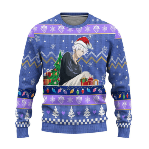 Get Stylishly Ugly Sweaters: Jujutsu Kaisen Anime Satoru Gojo 12 Gift Collection