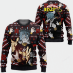Get Cozy with My Hero Academia Tomura Shigaraki Ugly Sweater: Perfect Anime Gift for Fans!