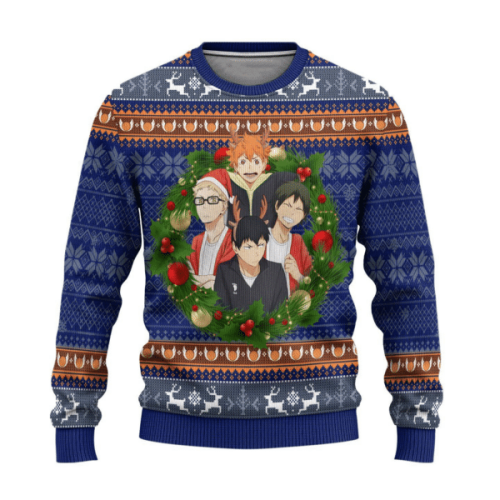 Shop the Coolest Haikyuu Anime 2 Ugly Sweater Gifts – Perfect for Haikyuu Anime Fans!