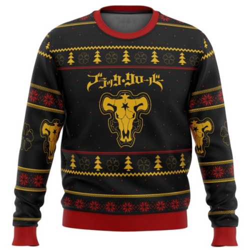 Get Festive with Black Clover Anime Ugly Sweater Gifts – Perfect for Fans!
