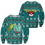 Pokemon Anime Bulbasaur 62 Ugly Sweater – Perfect Gift for Pokemon Fans!