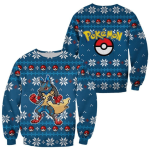 Pokemon Anime Lucario 41 Ugly Sweater Gifts – Perfect Pokemon Fan Ugly Sweater