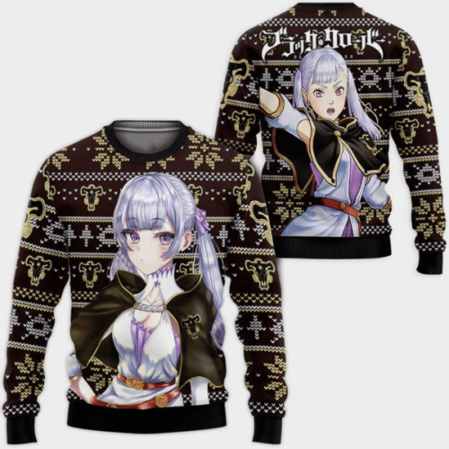 Black Clover Anime Noelle Silva Ugly Sweater – Perfect Gift for Fans