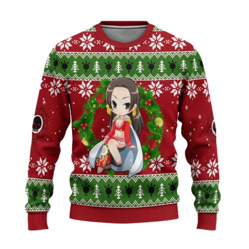 Get the One Piece Anime Boa Hancock 67 Ugly Sweater – Perfect Gift for Fans!