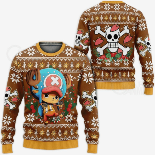 Get Festive with Tony Tony Chopper Ugly Sweater – Perfect One Piece Anime Gift!