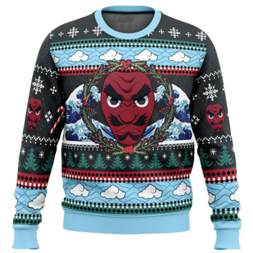 Kimetsu No Yaiba Anime Sakonji Urokodaki 28 Ugly Sweater Gifts: Perfect Demon Slayer Anime Fan Ugly Sweater