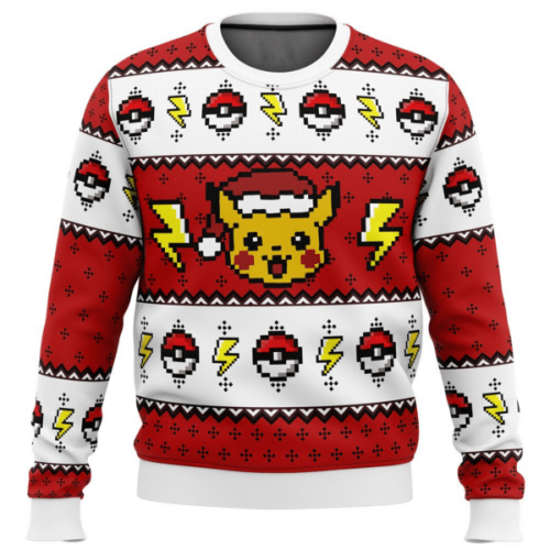 Pokemon Anime Pikachu 31 Ugly Sweater Gifts – Perfect for Pokemon Fans!