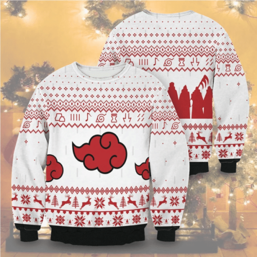 Shop Akatsuki Naruto Anime Ugly Sweater Gifts – Perfect for Fans!
