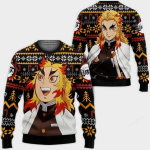 Rengoku Kyoujurou Ugly Sweater – Perfect Demon Slayer Anime Gift