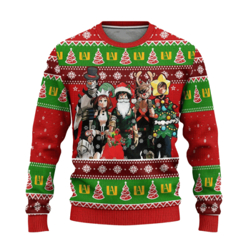 My Hero Academia Anime Christmas Ugly Sweater: Unique Gifts for Fans
