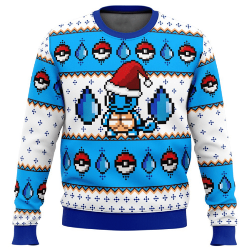 Pokemon Anime Squirtle 9 Ugly Sweater Gifts – Perfect Pokemon Gift for Anime Fans!