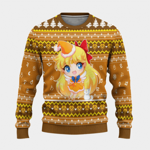 Sailor Moon Anime Sailor Venus 13 Ugly Sweater Gifts – Perfect Sailor Moon Anime Gift for Fans