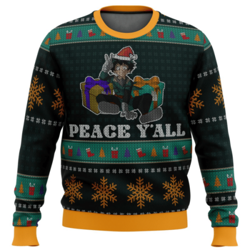 My Hero Academia Anime Izuku Midoriya Ugly Sweater – Perfect Gift for Fans!