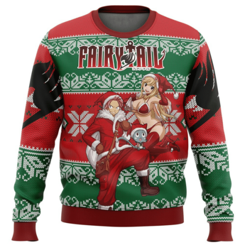 Fairy Tail Anime Christmas 1 Ugly Sweater – Perfect Gift for Fans!
