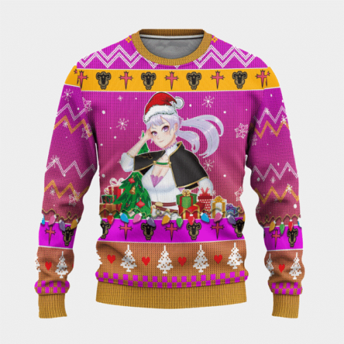 Black Clover Anime Noelle Silva 16 Ugly Sweater Gifts – Perfect for Fans!