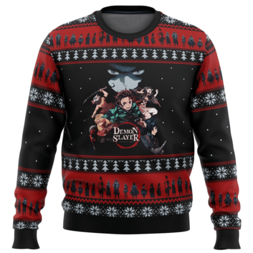 Demon Slayer Kimetsu No Yaiba Tanjiro 19 Ugly Sweater – Perfect Anime Gift for Fans!