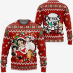 Get Festive with Demon Slayer Kimetsu No Yaiba Anime 44 Ugly Sweater Gifts – Perfect for Fans!