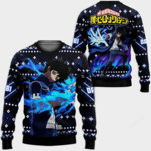 My Hero Academia Anime Dabi 5 Ugly Sweater Gifts: Perfect Fan Ugly Sweater for My Hero Academia Anime Gift Lovers!
