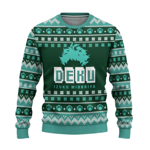 Get Your My Hero Academia Anime Midoriya 26 Ugly Sweater Gift – Perfect for Fans!