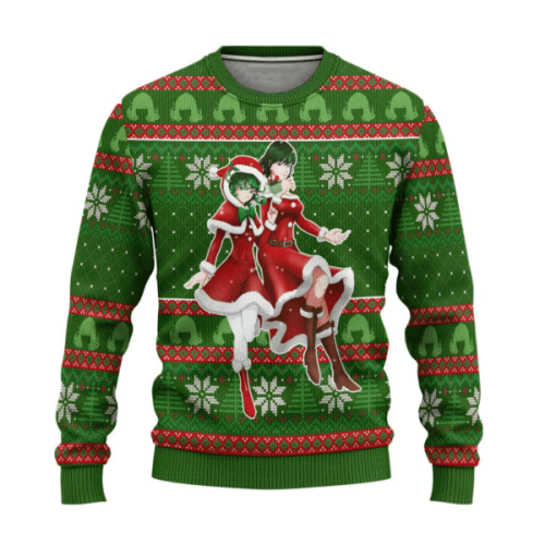 One Punch Man Anime Fubuki x Tatsumaki Ugly Sweater – Perfect Gift for Fans!