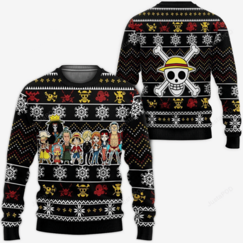 Shop Unique One Piece Anime Straw Hat Pirates Ugly Sweater Gifts