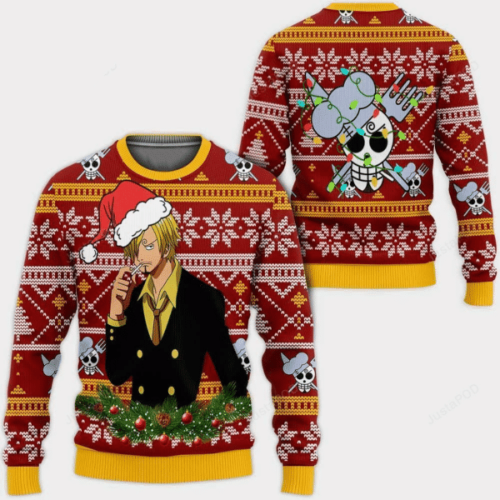 One Piece Anime Sanji 43 Ugly Sweater – Perfect Gift for Fans!