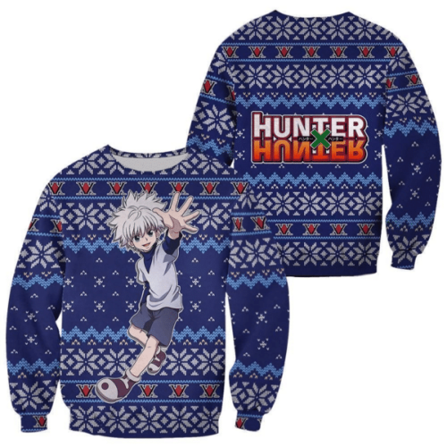 Hunter X Hunter Anime Killua 6 Ugly Sweater – Perfect Gift for Fans!