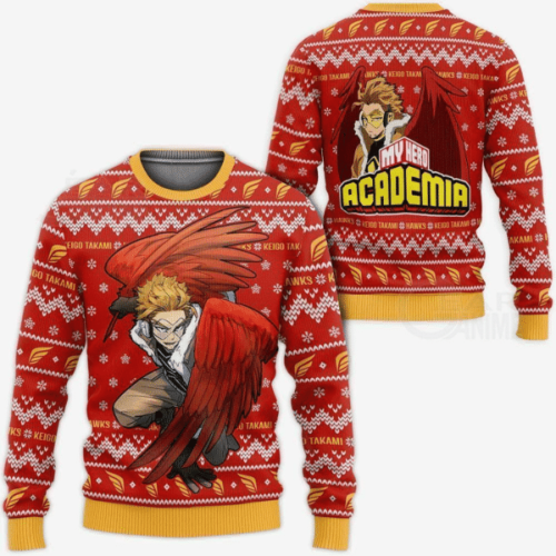 Keigo Takami Hawks Ugly Sweater – Perfect My Hero Academia Anime Gift for Fans