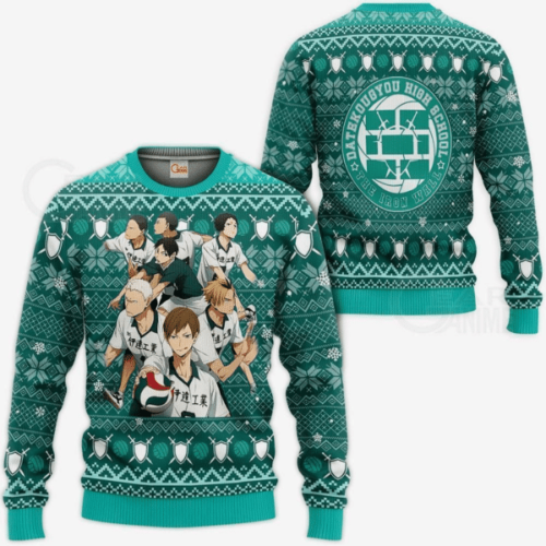 Shop the Dateko 7 Ugly Sweater Collection – Perfect Haikyuu Anime Gifts for Fans!