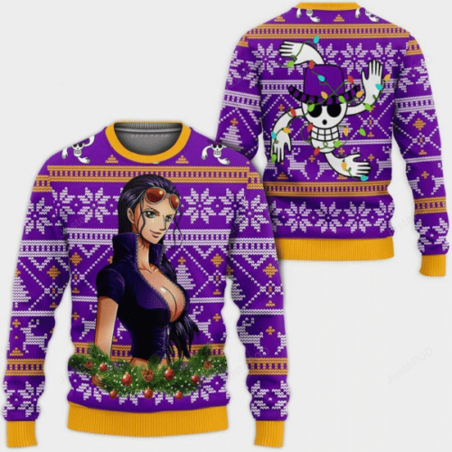 Nico Robin 44 Ugly Sweater: Perfect One Piece Anime Gift for Fans