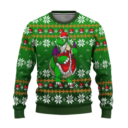 Pokemon Anime Dragonite 57 Ugly Sweater Gifts, Pokemon Anime Gift Fan Ugly Sweater