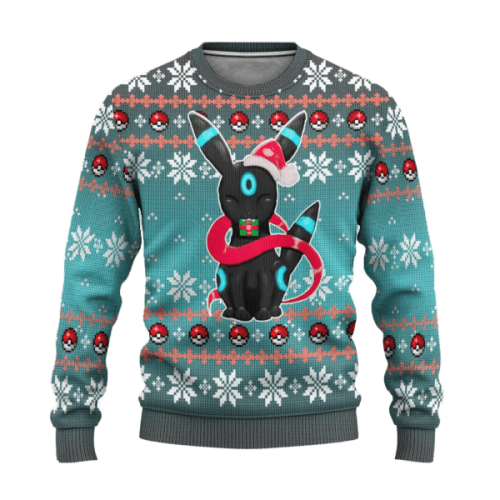 Pokemon Anime Umbreon 44 Ugly Sweater Gifts – Perfect Pokemon Anime Gift for Fans