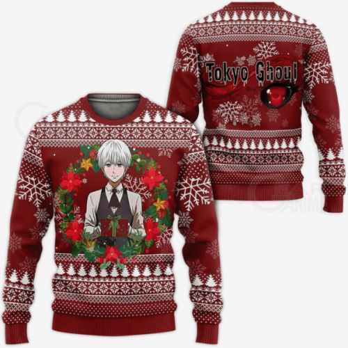 Tokyo Ghoul Anime Ken Kaneki Ugly Sweater – Perfect Gift for Fans