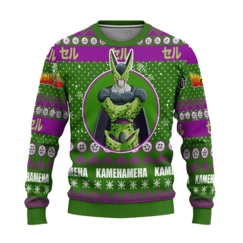 Dragon Ball Anime Cell 15 Ugly Sweater, Dragon Ball Anime Gift Fan Ugly Sweater