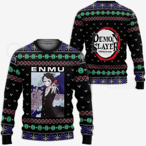 Enmu 42 Ugly Sweater – Perfect Demon Slayer Anime Gift for Fans