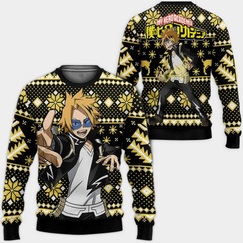 Denki Kaminari Ugly Sweater – Perfect My Hero Academia Anime Gift for Fans!