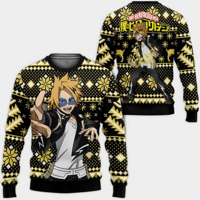 Denki Kaminari Ugly Sweater – Perfect My Hero Academia Anime Gift for Fans!