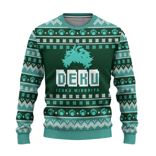 My Hero Academia Anime Midoriya 26 Ugly Sweater Gifts – Perfect Anime Fan Gift