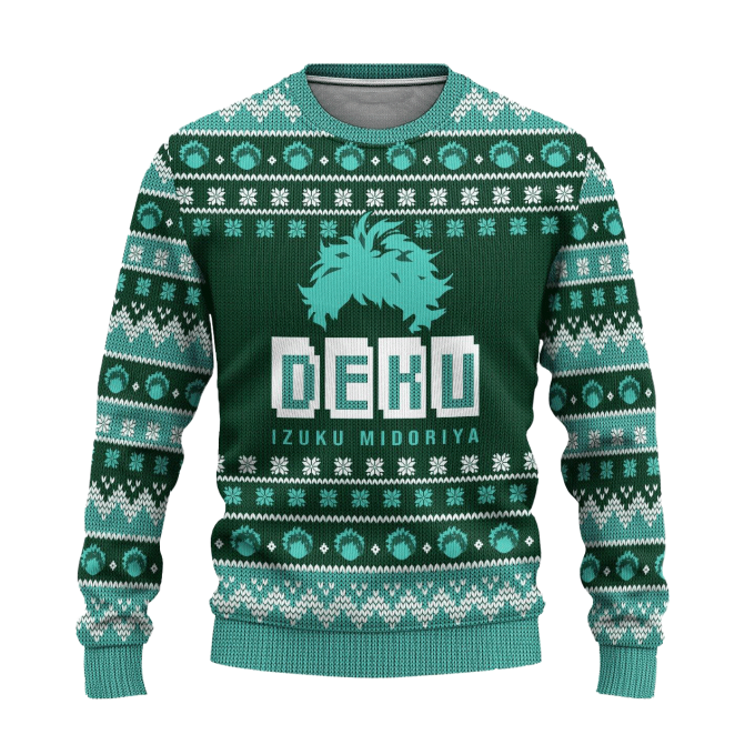 My Hero Academia Anime Midoriya 26 Ugly Sweater Gifts – Perfect Anime Fan Gift