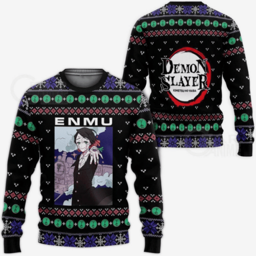 Enmu 42 Ugly Sweater Gifts – Demon Slayer Kimetsu No Yaiba Anime Fan Apparel