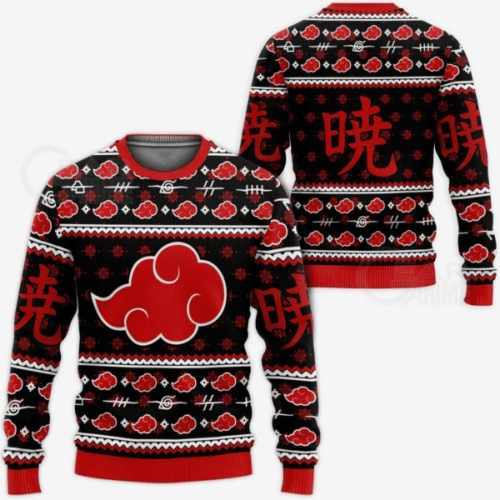 Akatsuki Naruto Anime 6 Ugly Sweater – Perfect Gift for Fans 75% Off