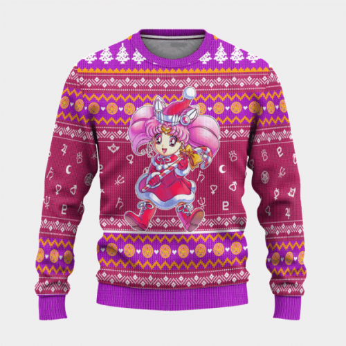 Sailor Moon Chibiusa Tsukino Ugly Sweater: Perfect Anime Gift for Fans!