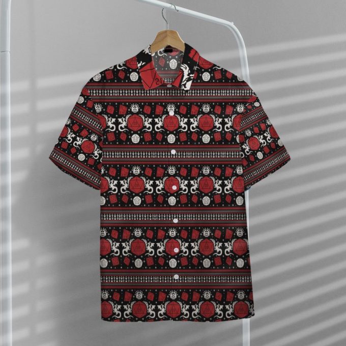3D D&D Dungeons And Dragons Ugly Sweater Custom Hawaii Shirt
