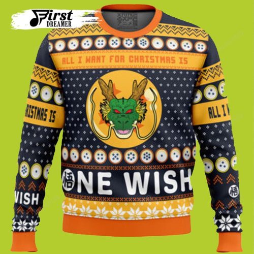 A Very Shenron Christmas Dragon Ball Z Ugly Sweater