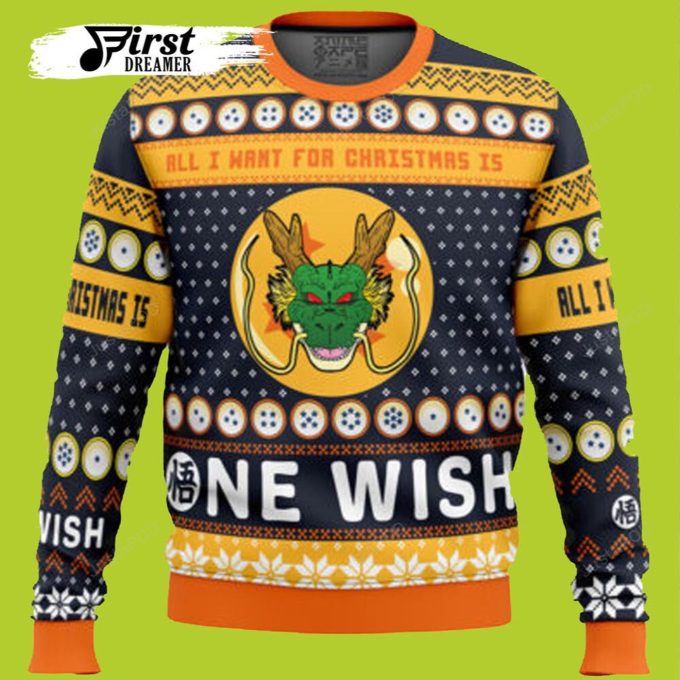 A Very Shenron Christmas Dragon Ball Z Ugly Sweater