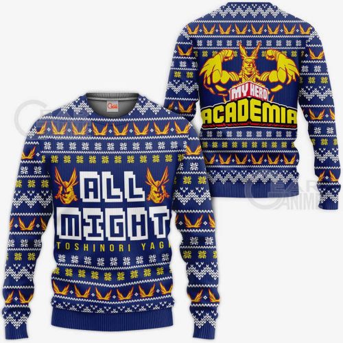 All Might Ugly Christmas Sweater: My Hero Academia Anime Festive & Unique Apparel