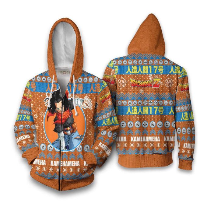 Android 17 Dragon Ball Z Ugly Christmas Sweater