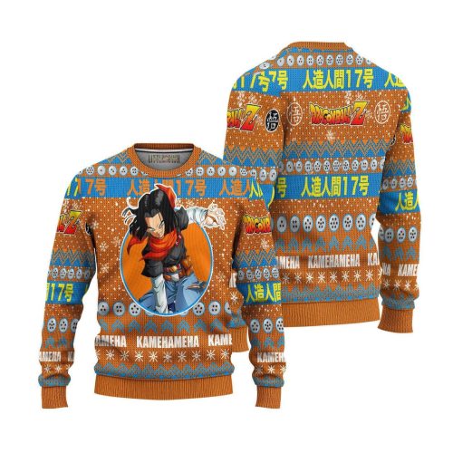 Android 17 Dragon Ball Z Ugly Christmas Sweater