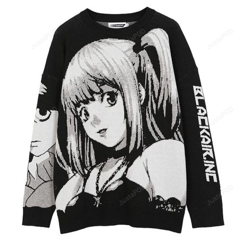 Get Festive with Anime Black Air Inc Ugly Christmas Sweater – Unique Anime Design
