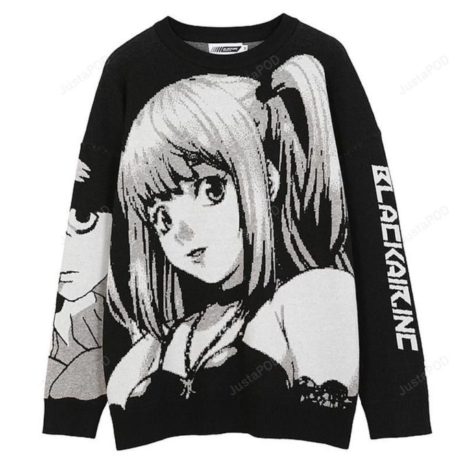 Get Festive with Anime Black Air Inc Ugly Christmas Sweater – Unique Anime Design